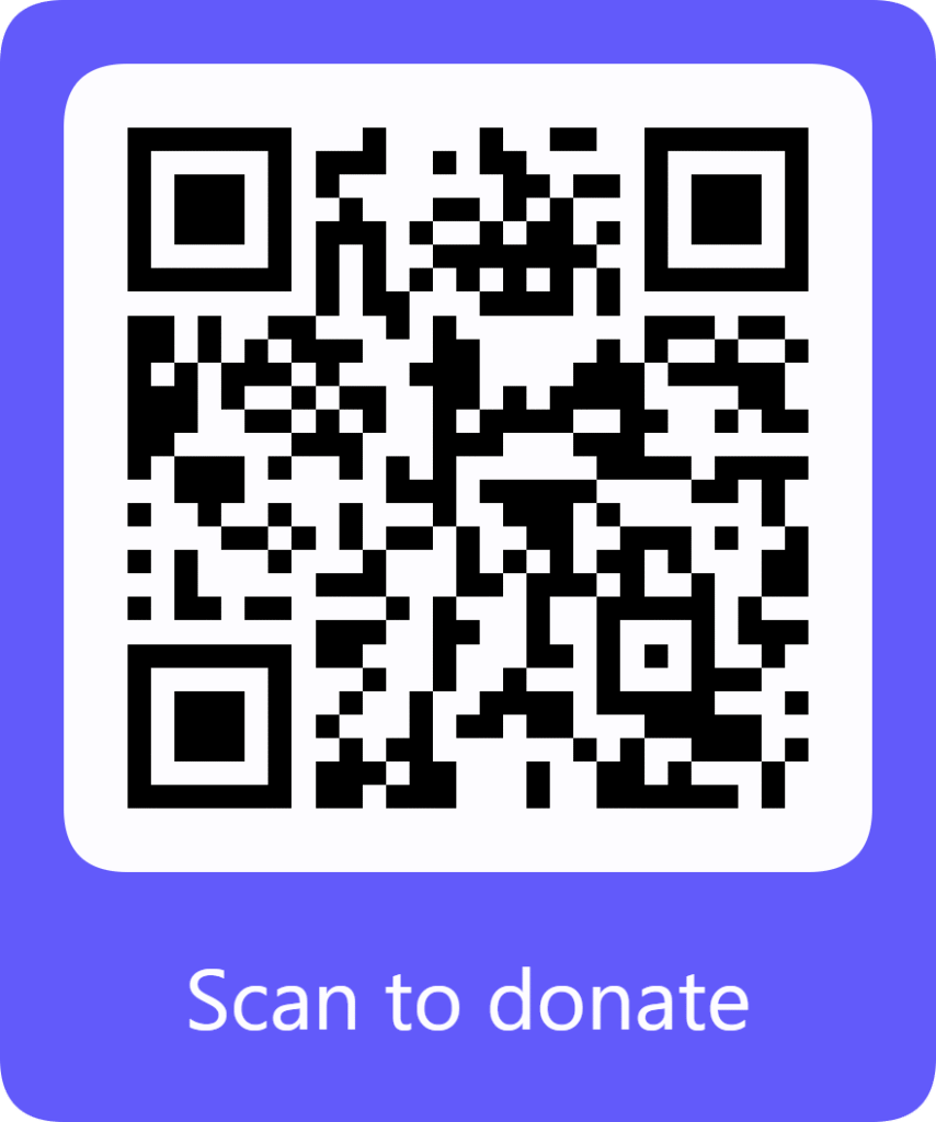 Scan to donate to Tatu Odysseys Initiative a charity in Uganda