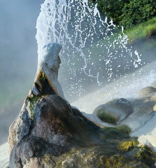 Vies of Sempaya Hot Springs in the Semuliki wildlife reserve in Uganda